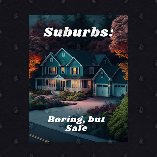 Suburbs - Boring, But Safe by David Kincaid Art